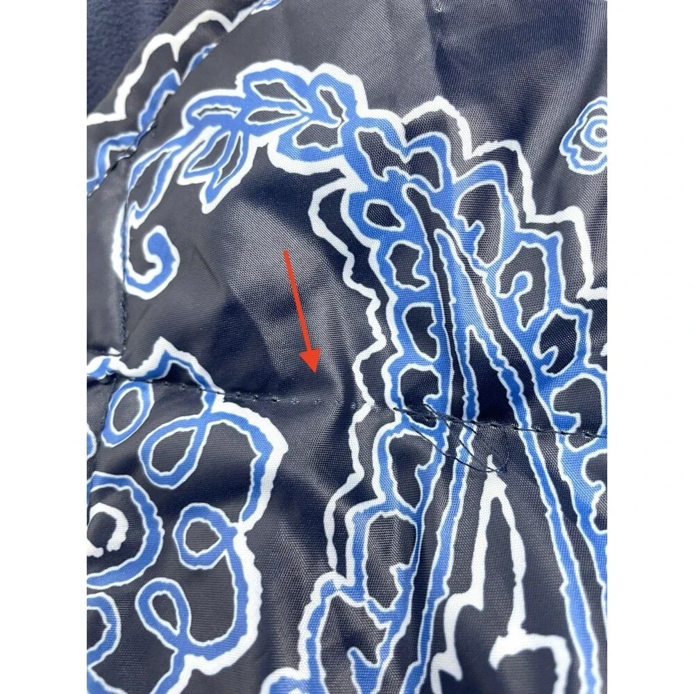 Vera Bradley Blue‎ Paisley Quilted Blanket Fleece Lined 51”x 77